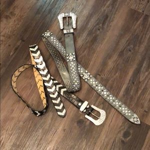 Two bling belts XL